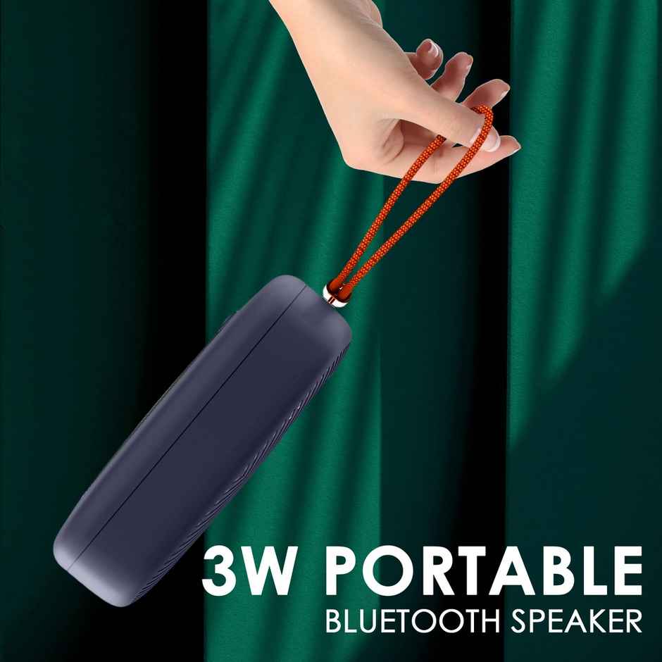 itel IBS21 3W Super Bass Bluetooth Speaker | FM | Compact Design | BT 5.0 | Blue