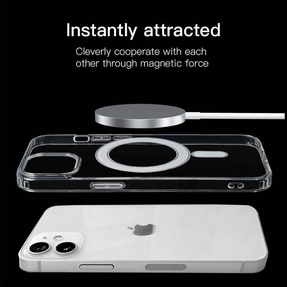 Artistque Case for Iphone 12 Mini Back Cover - Transparent Clear Magsafe