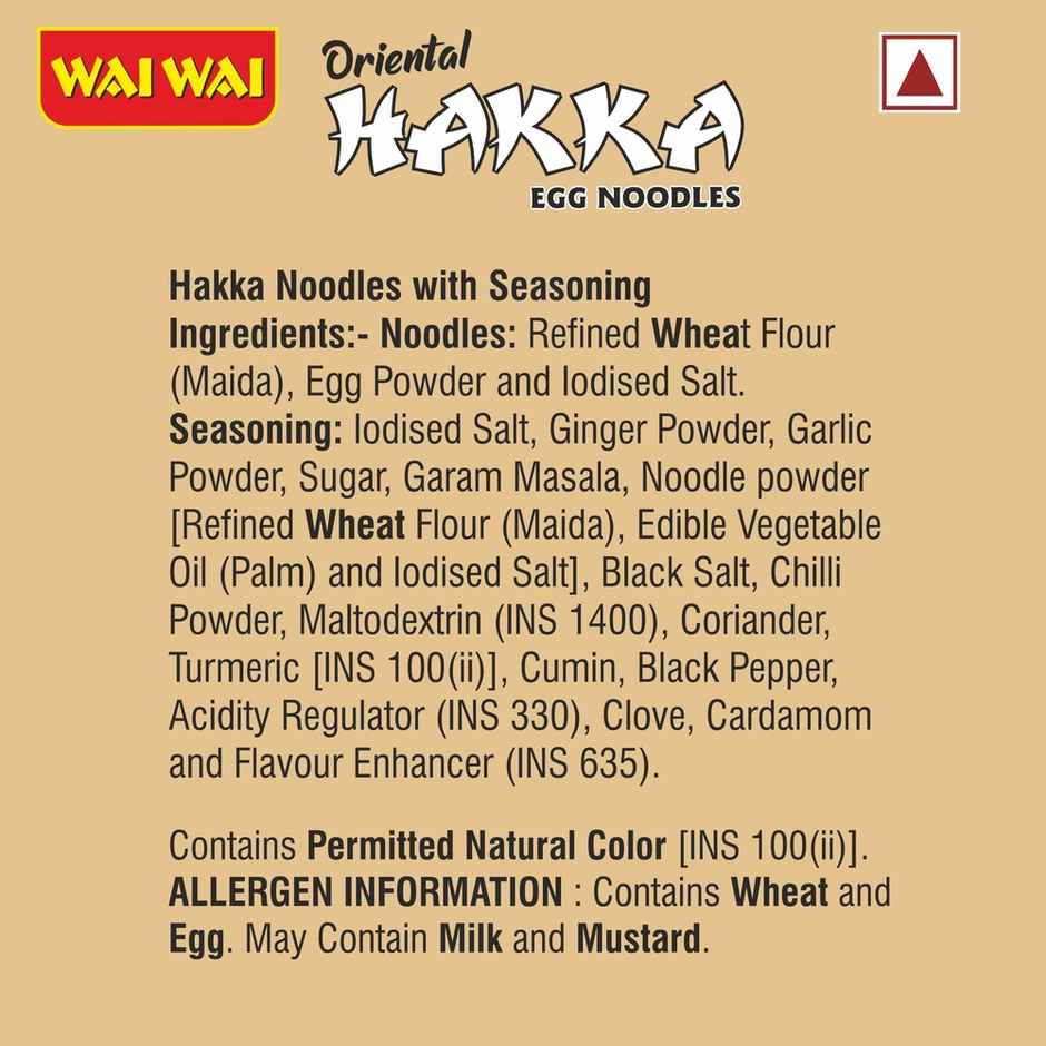 Wai Wai Oriental EGG Hakka Noodles