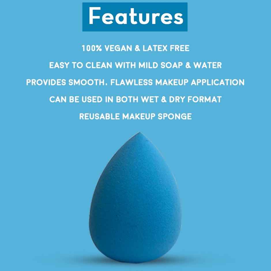 Jaquline USA Regular Beauty Blender Blue