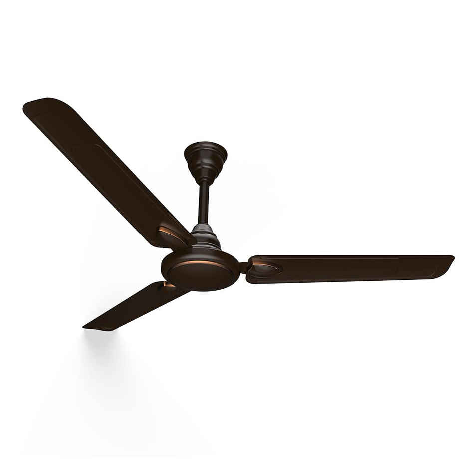 Crompton Surebreeze Hillbriz Deco Ceiling Fan, 52 Watts, 1200mm/48 Inch, Efficient Fan| Rust Resistant | Strong and Powerful Motor - Smoked Brown