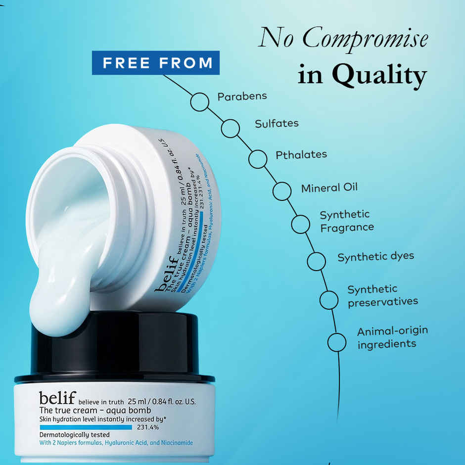 Belif The True Cream Aqua Bomb Moisturizer With Ultra Lightweight Oil Free Hydration