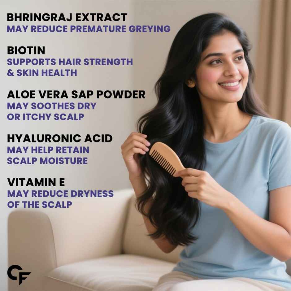 Carbamide Forte DHT Blocker with Biotin Tablets for Hair growth with Bhringraj & Hyaluronic Acid