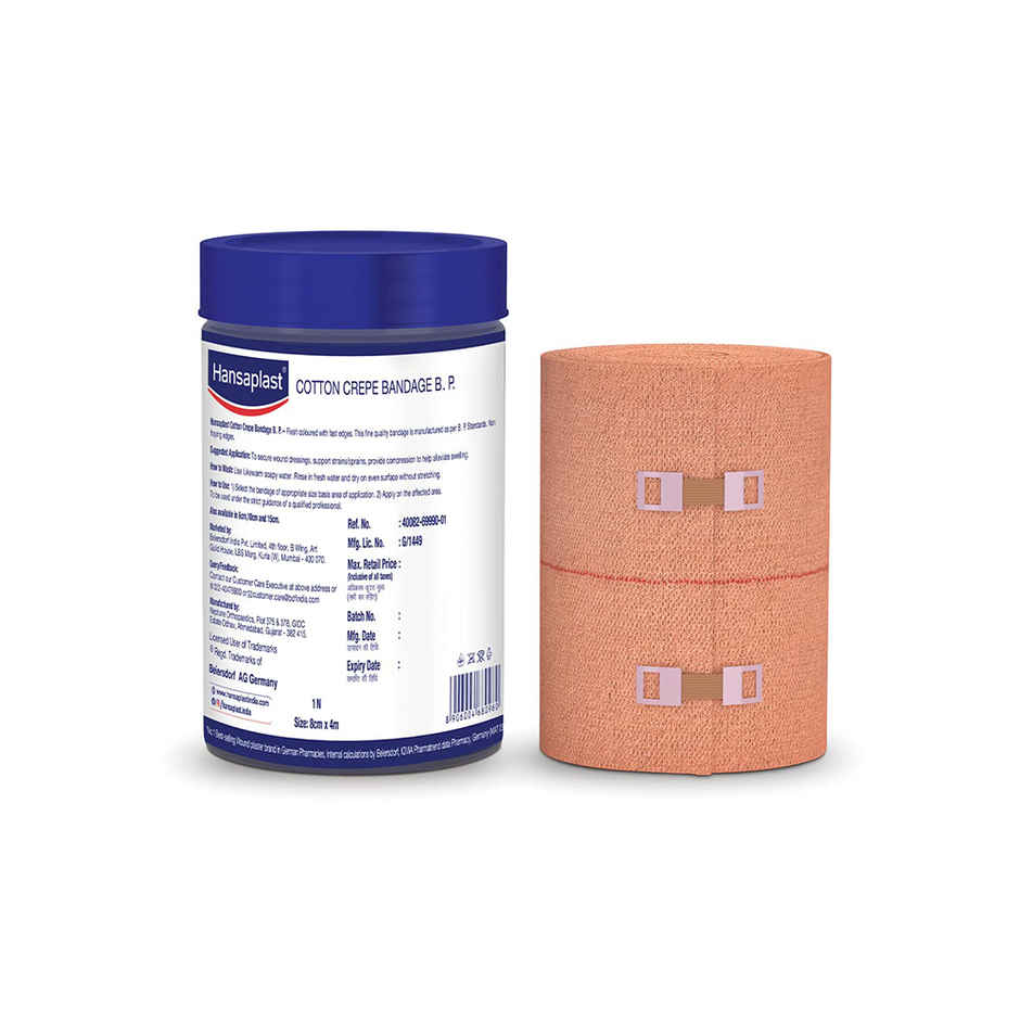 Ultimate Sprain Recovery Combo- Volini Spray (60gm) + Hansaplast Crepe bandage (8cm X 4m)