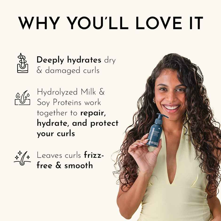 Fix My Curls Hydrating Deep Conditioner For Curly, Wavy, Frizzy Hair|Silicone Free Hair Cream