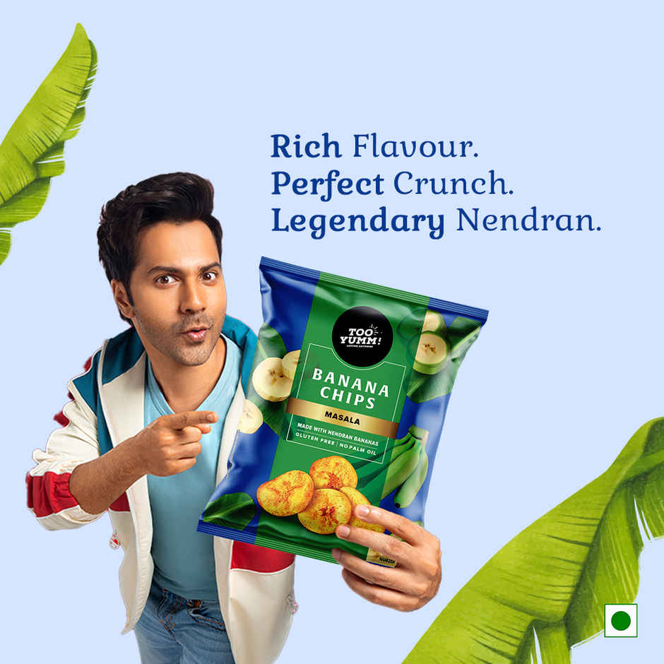 Too Yumm Masala Banana Chips Made From Premium Nendran Bananas, No Palm Oil Healthy Snacks