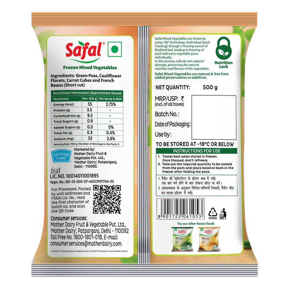 Safal Frozen Mixed Vegetables