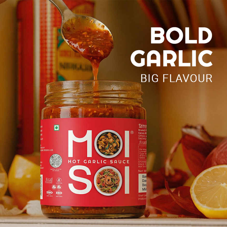 Moi Soi Hot Garlic Sauce - For Stir Fry Marinade | Spread & Dip