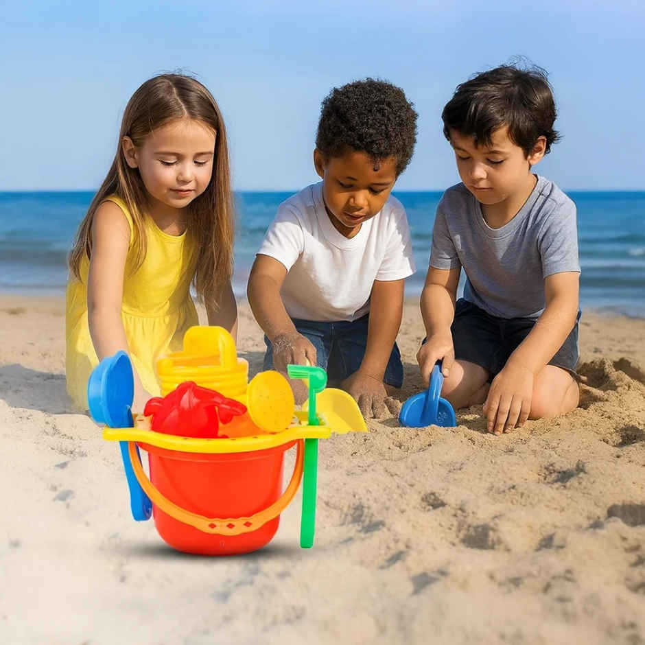 Fablue Castle Building Plastic Beach Toy Set for Kids | Creative Activity Playset Toys