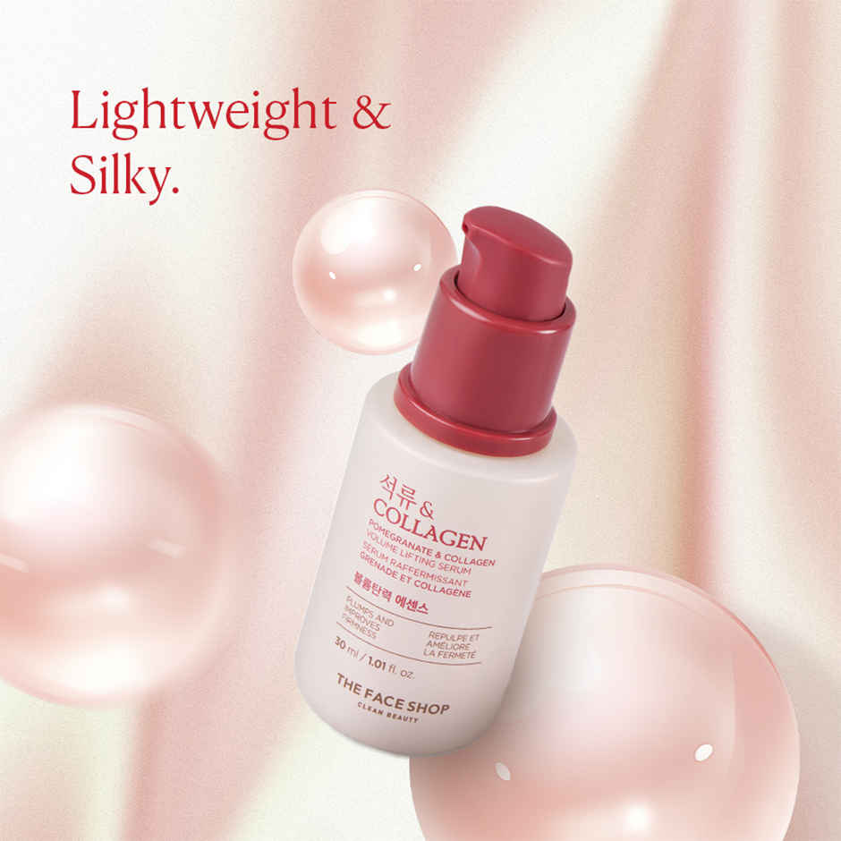 The Face Shop Pomegranate And Collagen Serum, With Hyaluronic Acid, For Skin Firming