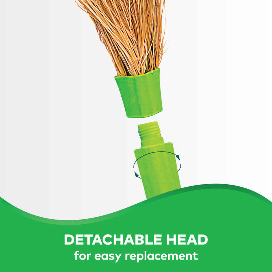 Scotch-Brite No-Dust Broom, Long handle, Easy floor cleaning (Multi-use)