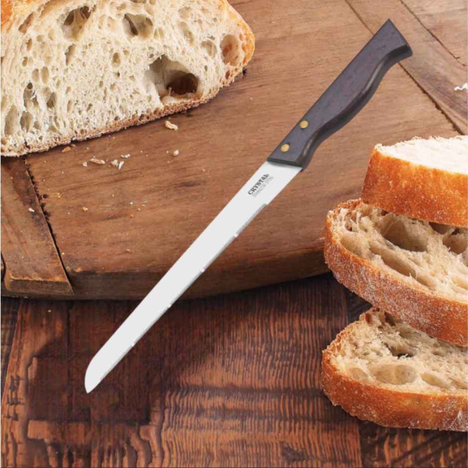 Crystal Bread Knife (Alloy Steel Silver) - 7 Inch Blade
