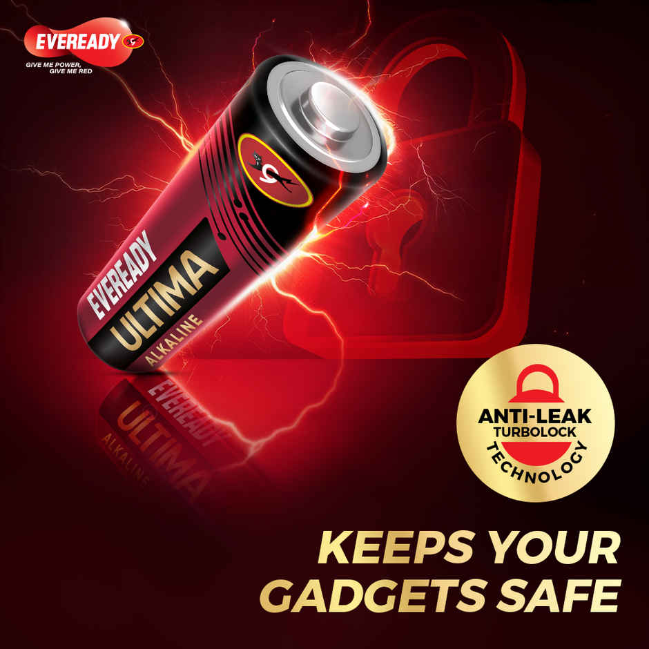 Eveready Ultima Alkaline AA Battery | 400% Longer Lasting