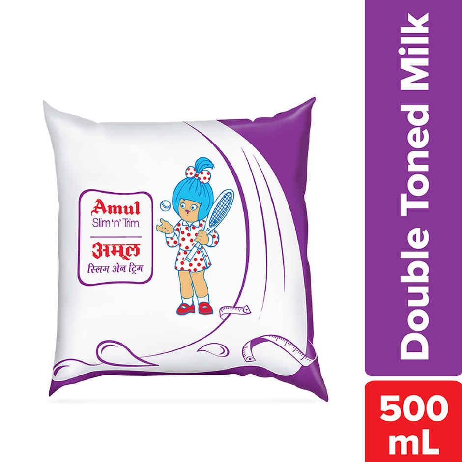 Amul Slim 'n' Trim Double Toned Fresh Milk | Pouch