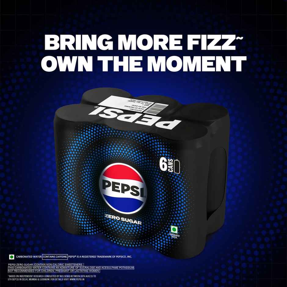 Pepsi Zero Sugar Soft Drink Can