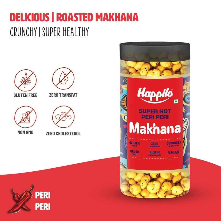 Happilo Makhana Superhot Peri Peri Jar