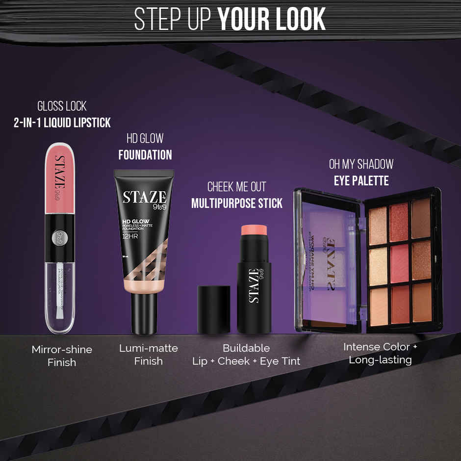 Staze All Eyes On You Volumizing & Lengthening Tubing Mascara|Blackest Black | 5ml