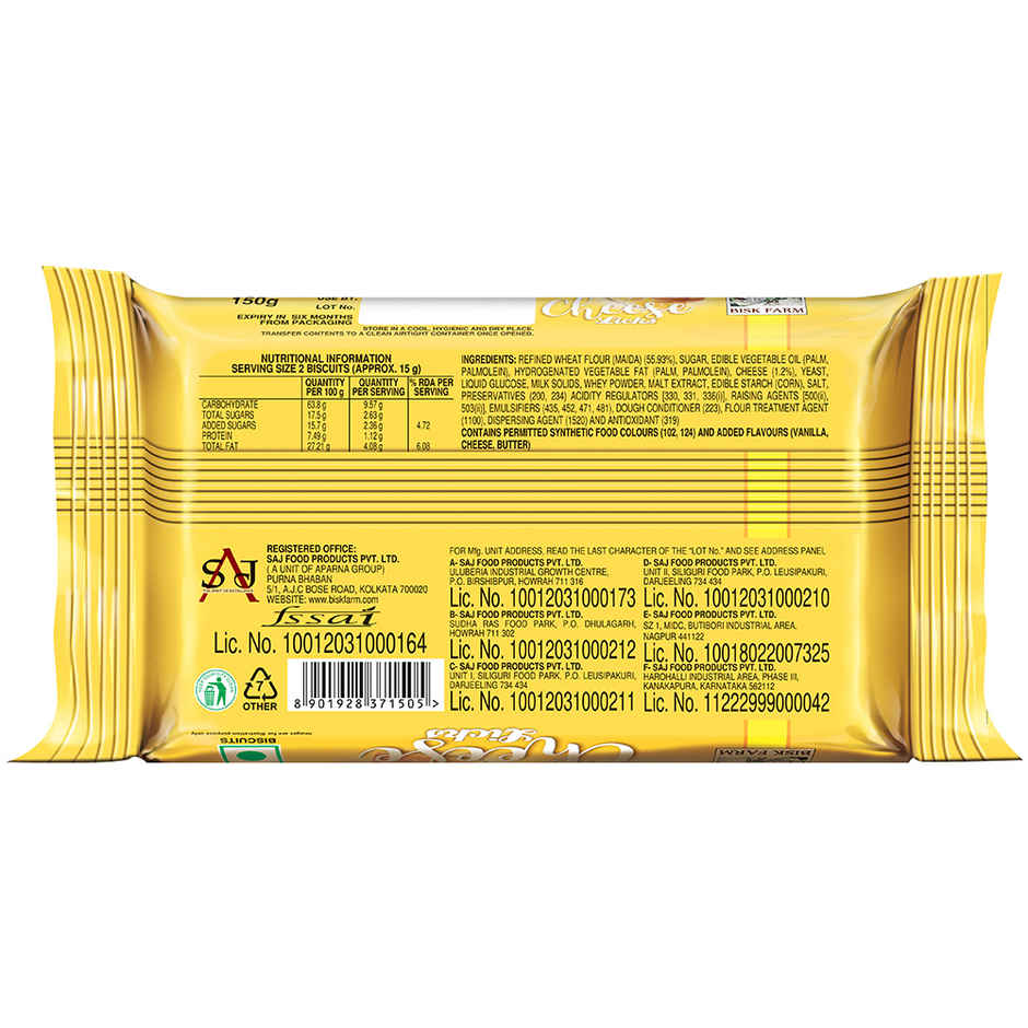 Bisk Farm Cheese Sandwich Cream Biscuits