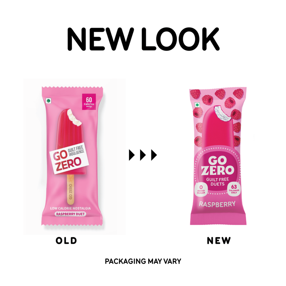 Go Zero Raspberry Duet Guilt Free Ice Cream Stick Combo