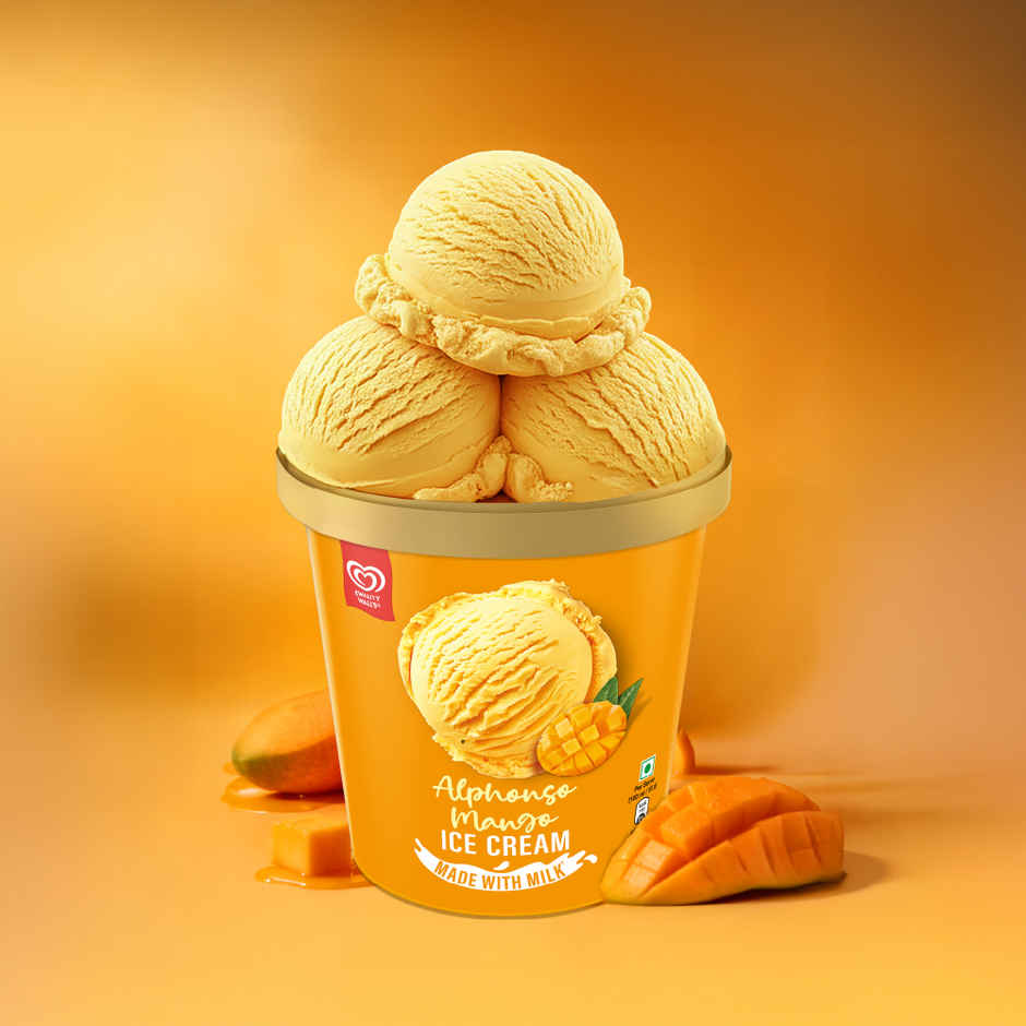 Kwality Walls Alphonso Mango Ice Cream Tub