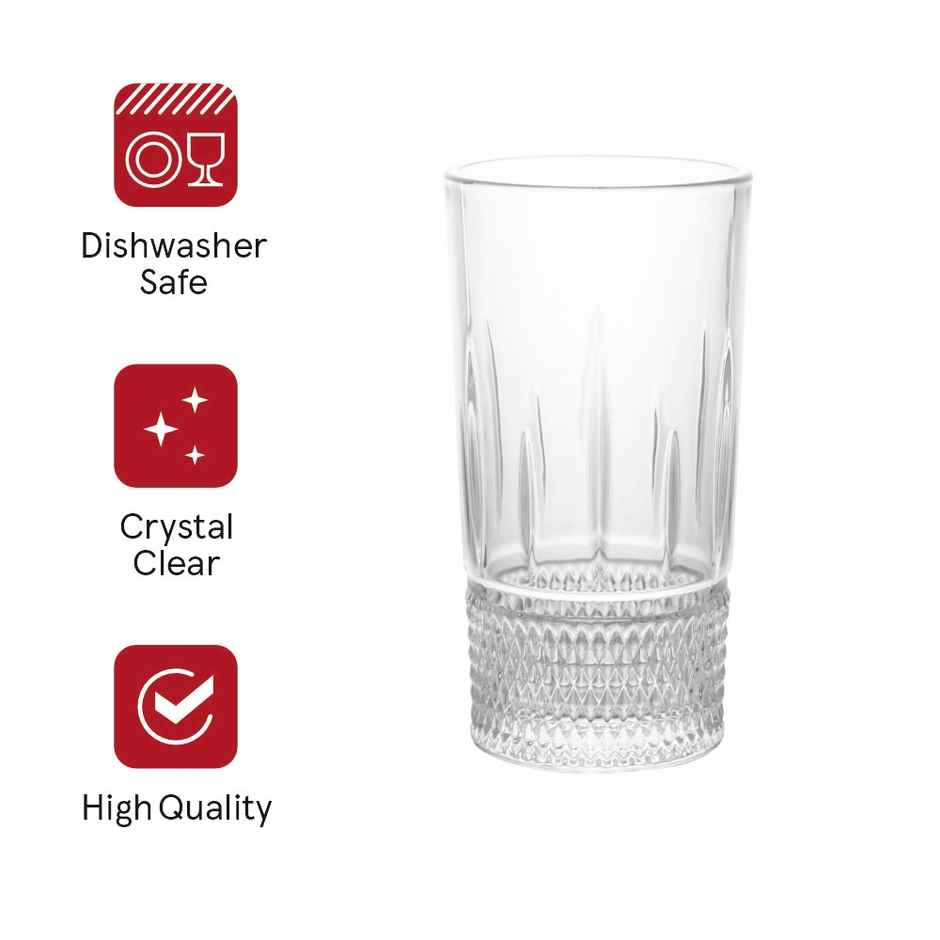 Sanjeev Kapoor Oslo Water Glass 290 ml - Set Of 6 Pcs