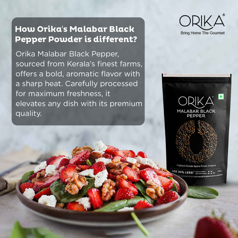 Orika Malabar Black Pepper Powder | Kaali Mirch Powder
