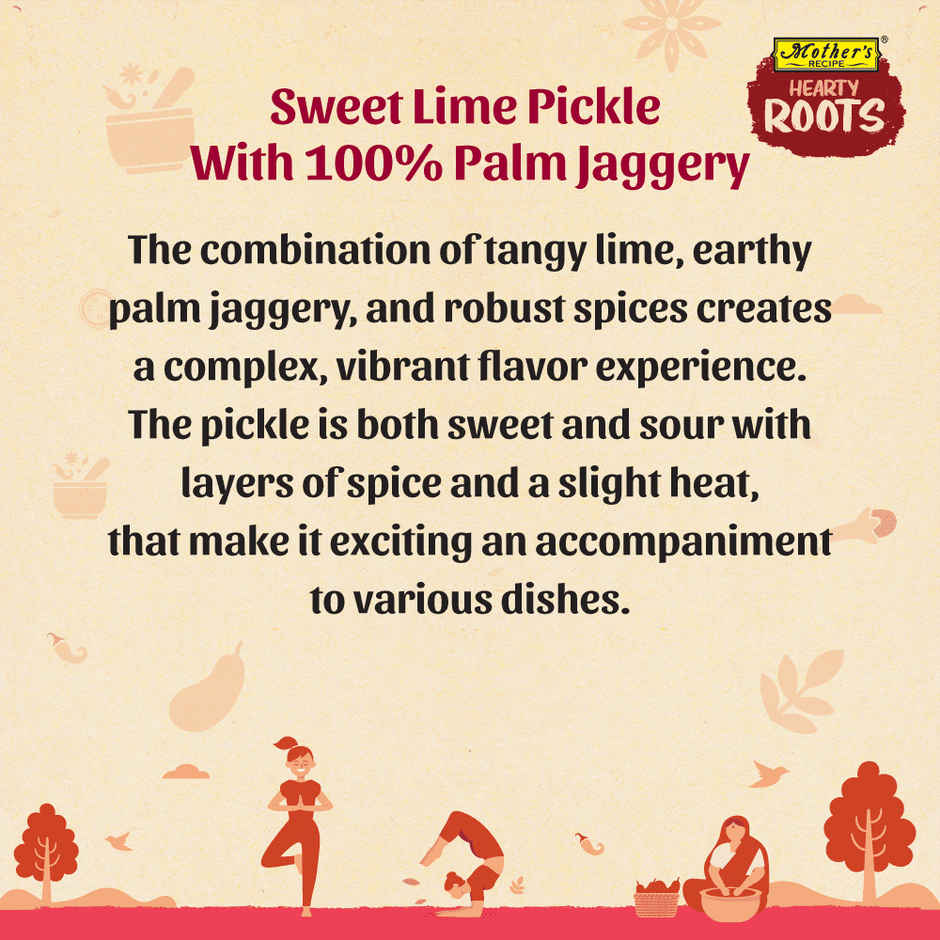 Mothers Recipe Hearty Roots Lime Pickle With Palm Jaggery
