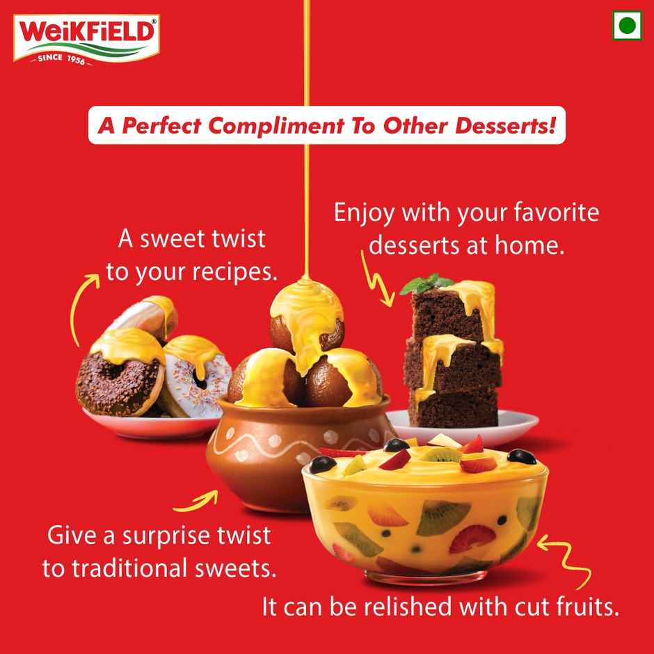 Weikfield Custard Ready To Eat | Vanilla
