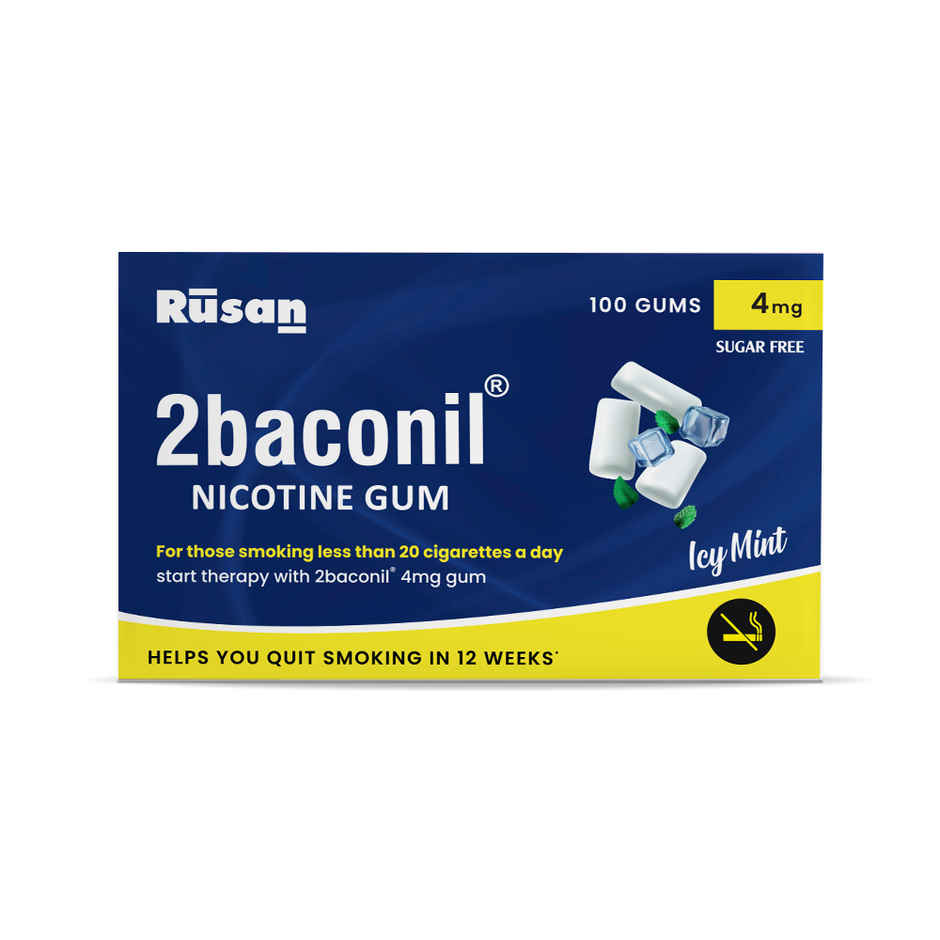 2baconil 4mg Icy Mint Sugar Free Nicotine Gum