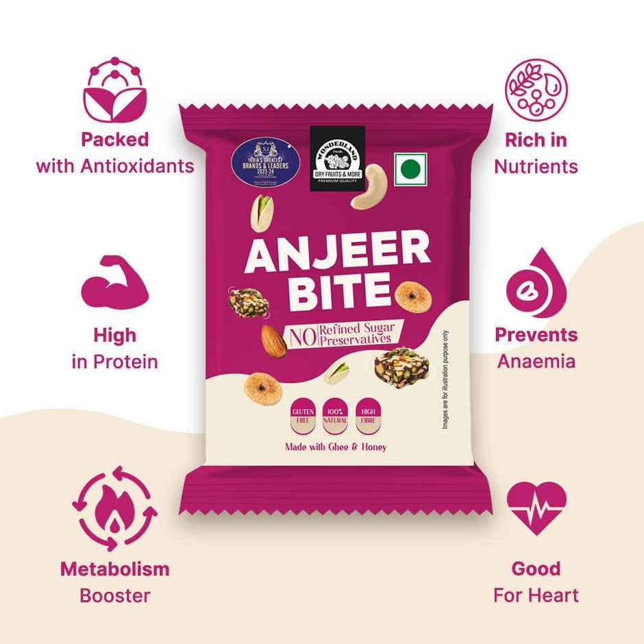 Wonderland Foods Vrat Anjeer Bites