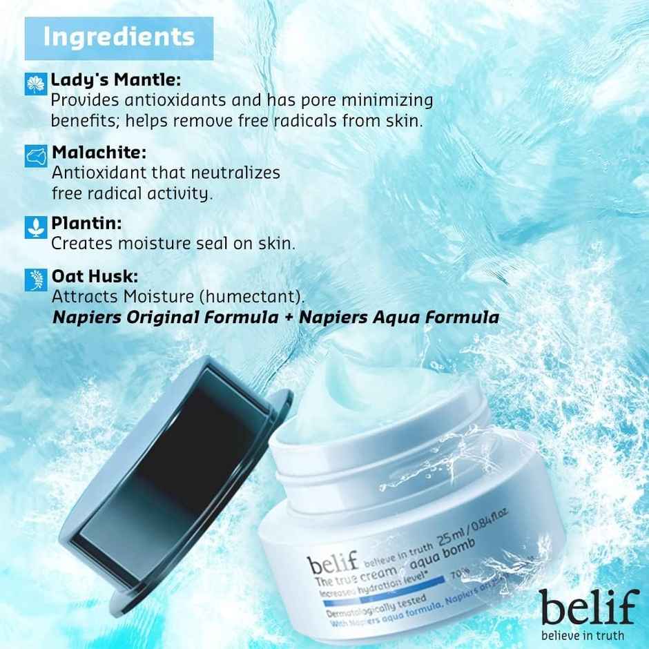 Belif The True Cream Aqua Bomb Moisturizer With Ultra Lightweight Oil Free Hydration