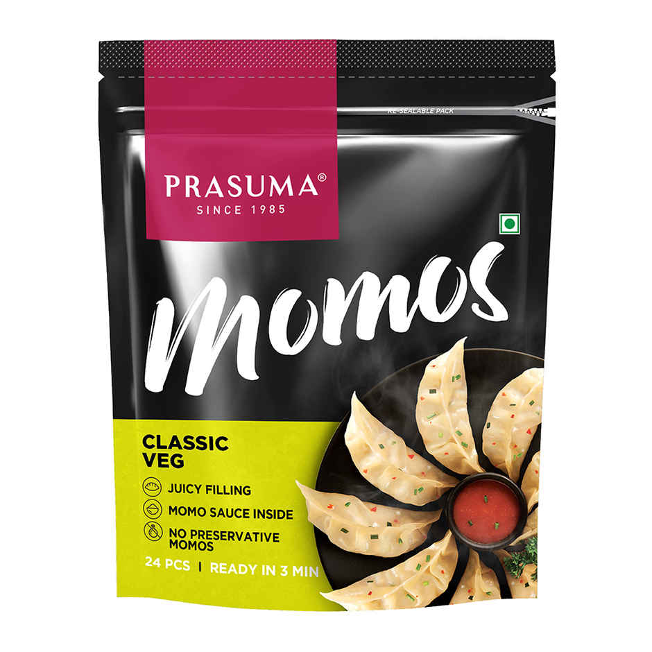 Prasuma Classic Darjeeling Veg Momos | Soft & Flavourful