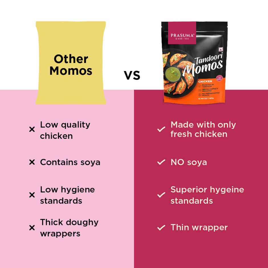 Prasuma Tandoori Chicken Momos | Spicy & Smoky