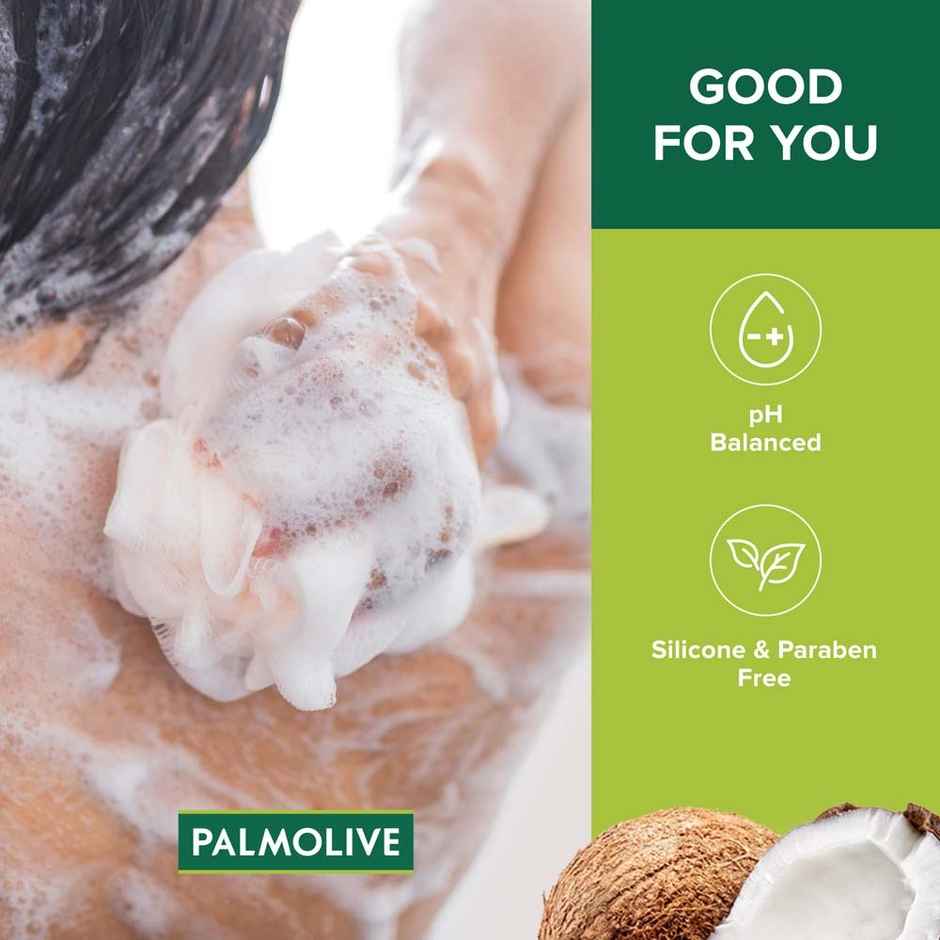 Palmolive Body Wash Coconut Joy Crème Based Exfoliator With Real Apricot Seeds and Jojoba Butter Extracts