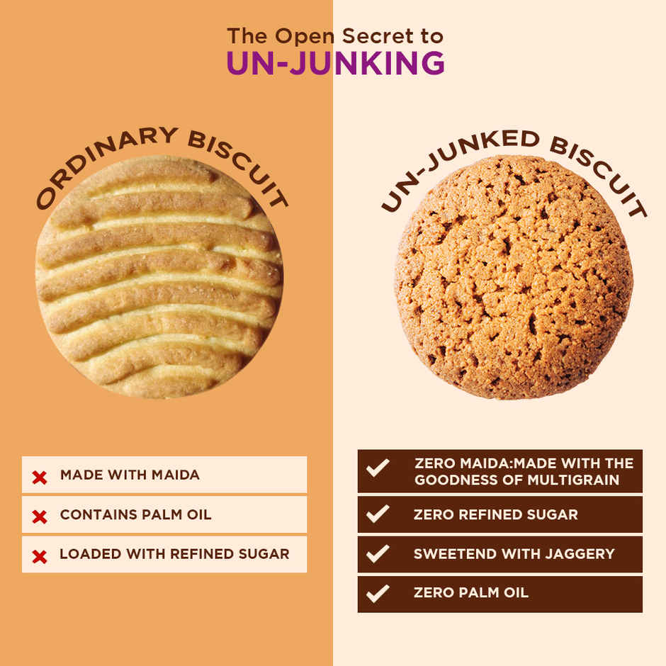 Open Secret Zero Maida Butter Biscuits | Healthy Snacks With No Refined Sugar & No Palm Oil