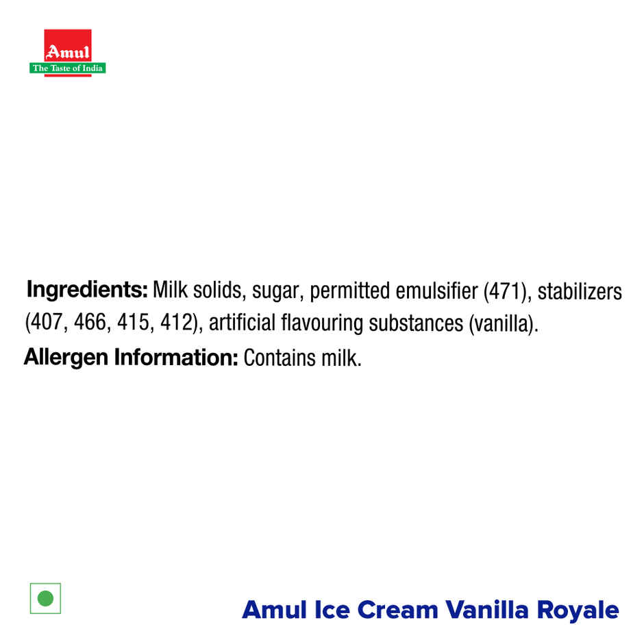 Amul Vanilla Icecream Tub
