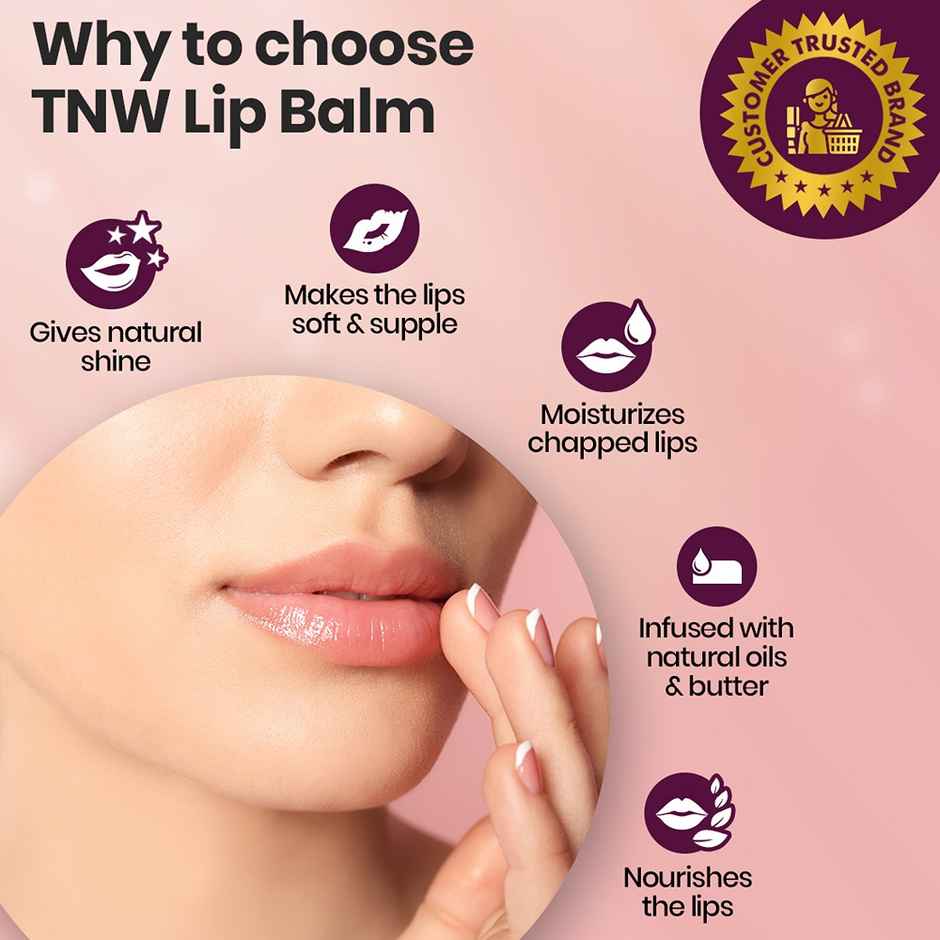 The Natural Wash Beetroot Lip Balm for Dry, Chapped Lips with Natural Ingredients for Soft Hydration Combo