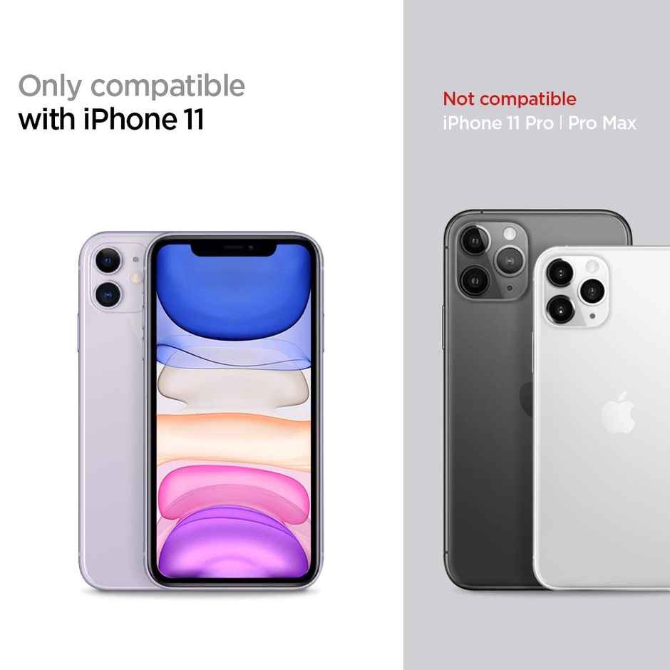 Spigen Liquid Air Back Cover Case Compatible with iPhone 11 (TPU | Matte Black)