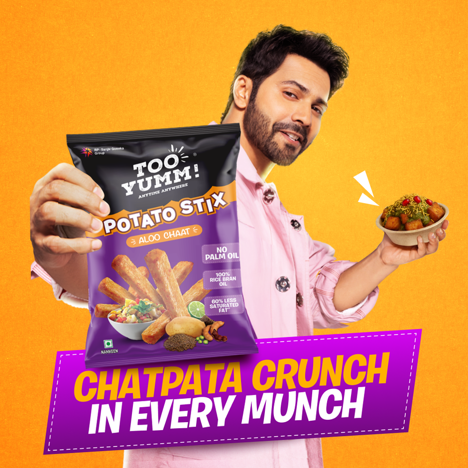 Too Yumm! Aloo Chaat Potato Stix | Munching Snack | On-the-Go Munchies