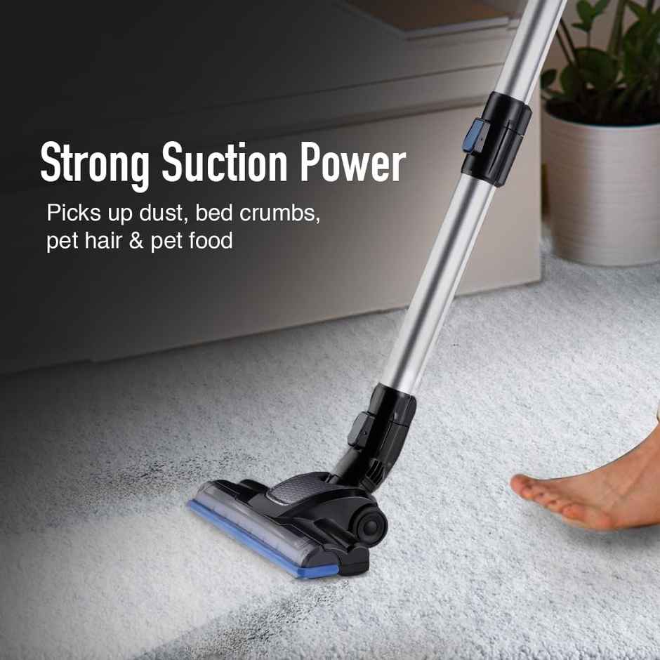 Kent Zoom Plus Vacuum Cleaner 150W | Cordless, Hoseless & Rechargeable | Cyclone5 Technology