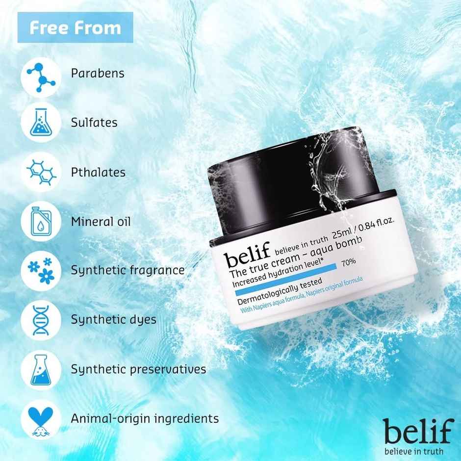 Belif The True Cream Aqua Bomb Moisturizer With Ultra Lightweight Oil Free Hydration