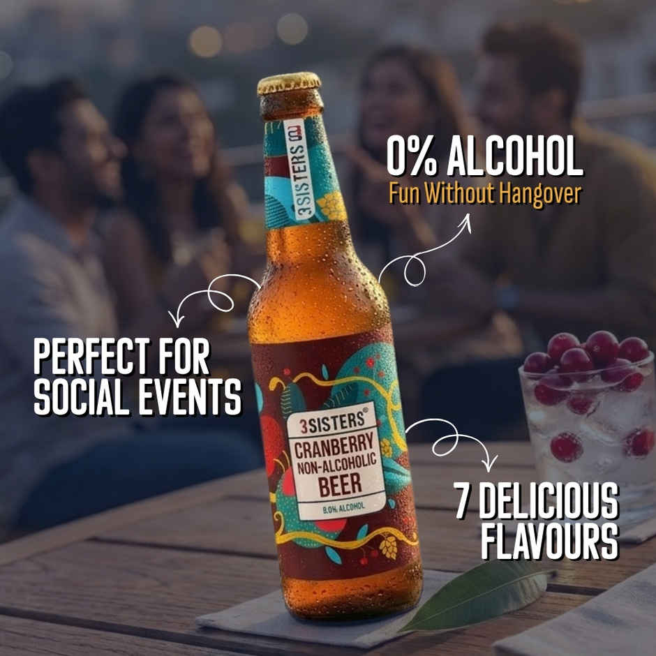 3 Sisters Cranberry Non Alcoholic Beer