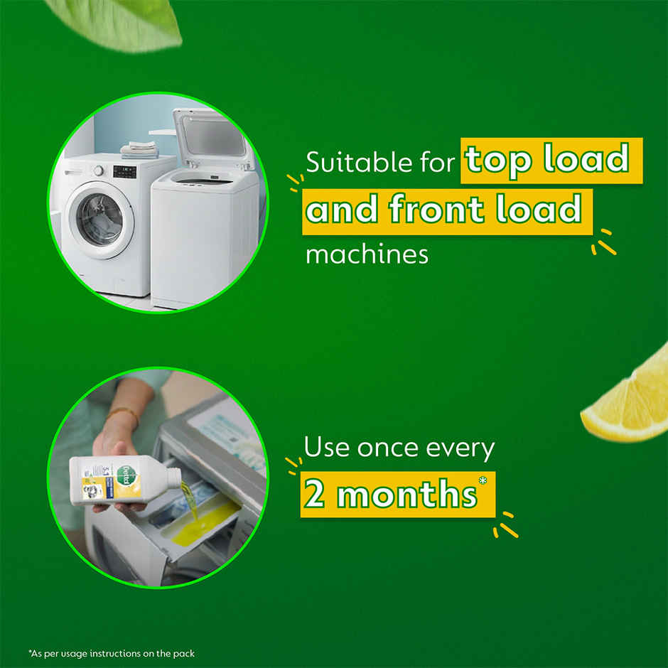 Dettol Washing Machine Cleaner & Descaler (250ml) & Surf Excel Matic Top Load Detergent Liquid | Pouch (5kg) Combo