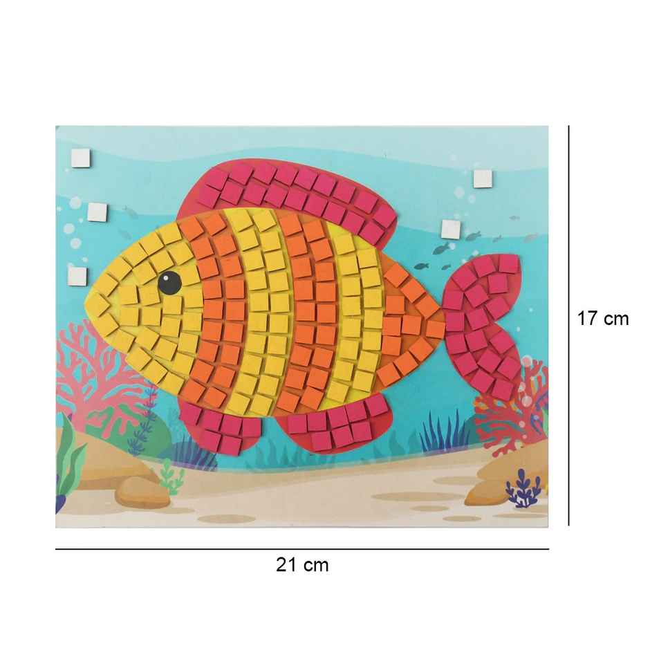 Itsy Bitsy Peel and Stick Mosaic Art Decor Fish 17 x 21cm Lb