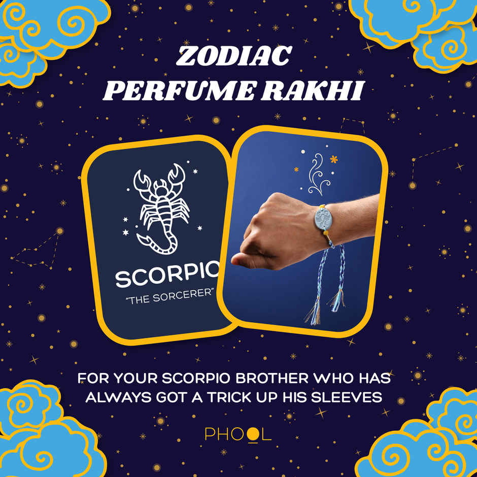 Zodiac Scorpio Rakhi for Brother (Phool)
