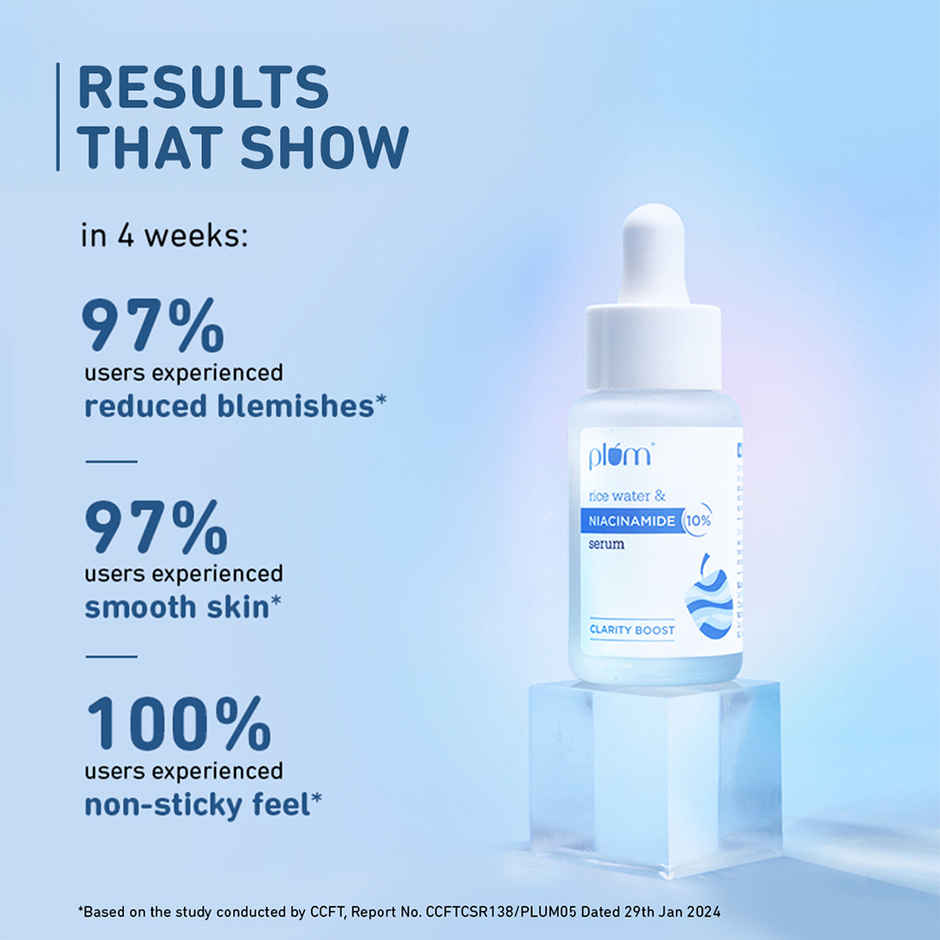 Plum Rice Water & 10% Niacinamide Serum