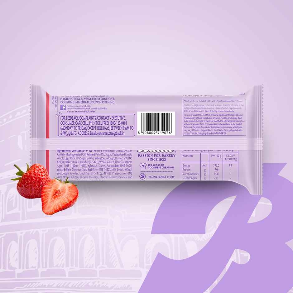 Bauli Moonfils Croissants Strawberry (Egg) Combo