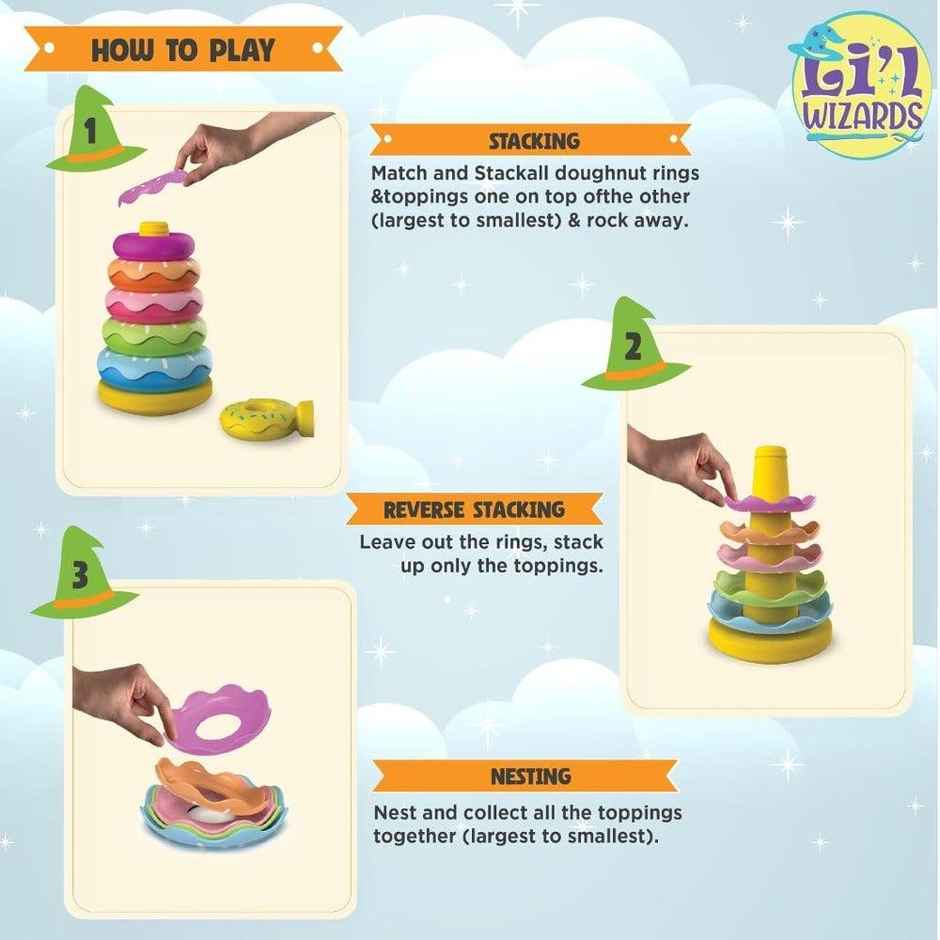Stack & Nest Rocking Doughnut Ring Stacker