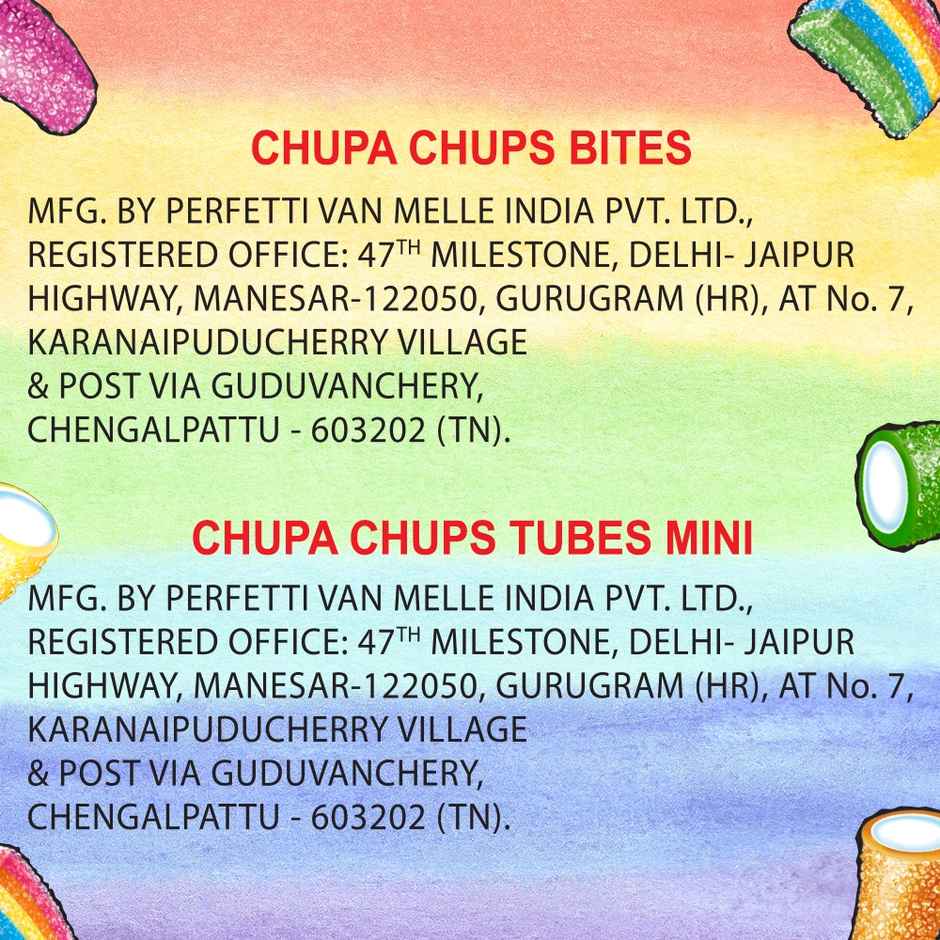 Chupa Chups Assorted flavour Tubes, Jelly, B3G1