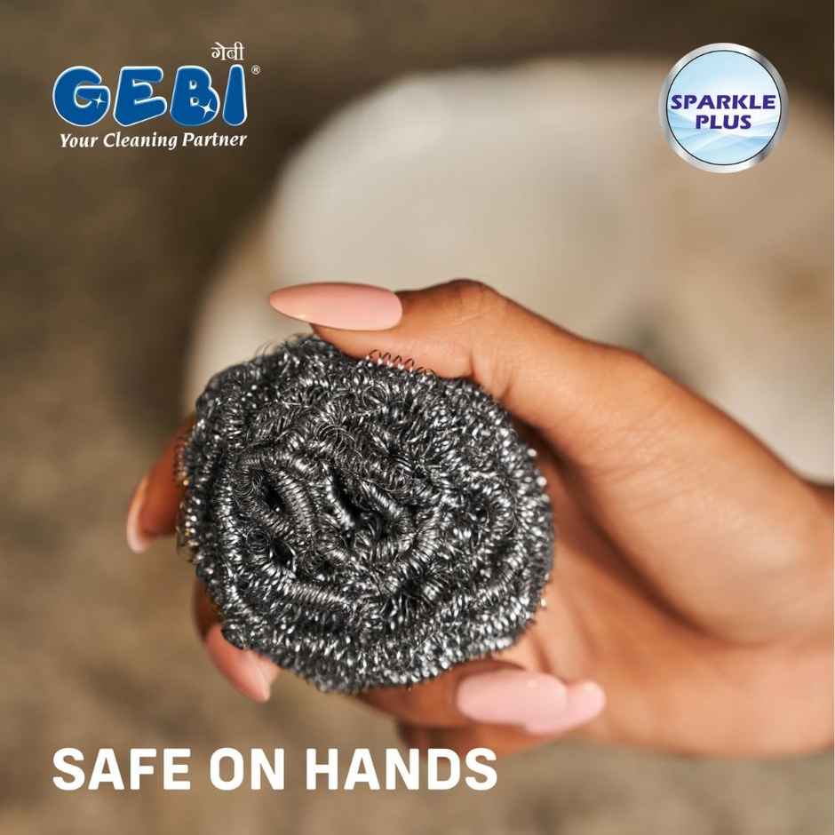 Gebi Shinewell Stainless Steel Scrubber | 3 pcs